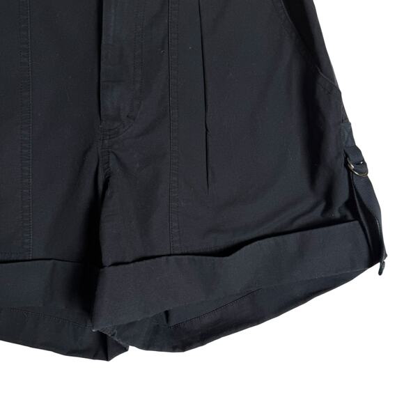 Isabel Marant Kalosco Belted Cotton Pleated High Waisted Shorts Midnight Small - Picture 8 of 13